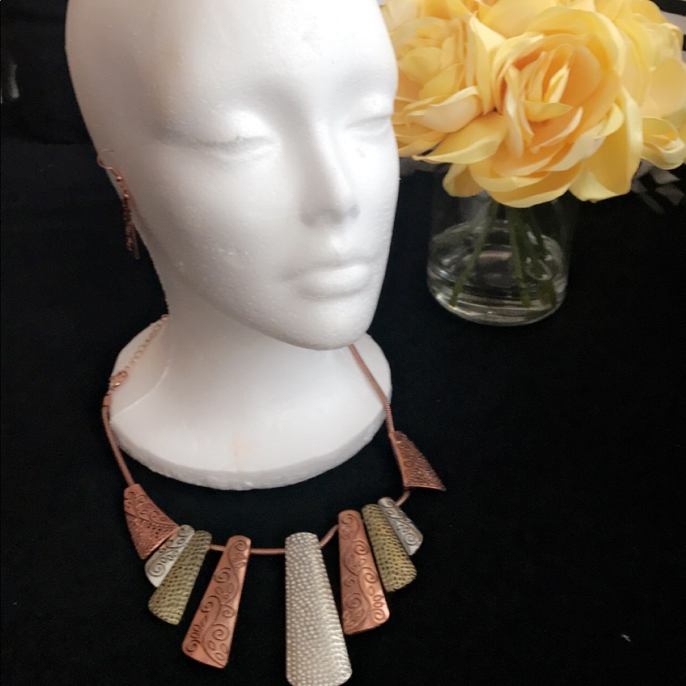 Necklace with matching earrings